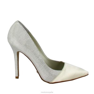 Menbur mujer iris 204L2414 zapato de novia blanco