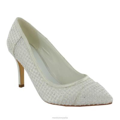 Menbur mujer juana 204L2251 zapato de novia blanco