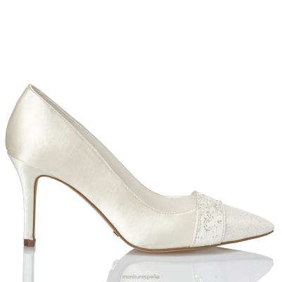 Menbur mujer laura 204L2362 zapato de novia blanco