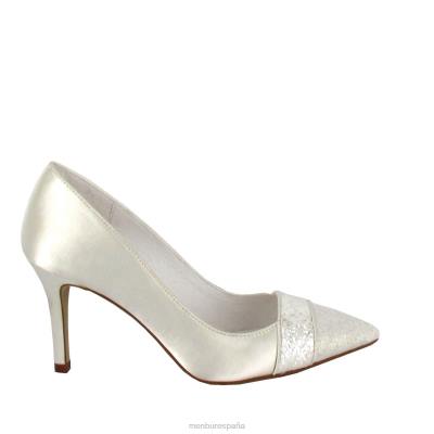 Menbur mujer laura 204L2362 zapato de novia blanco