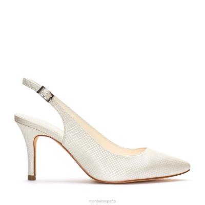 Menbur mujer ledicia 204L2483 zapato de novia blanco