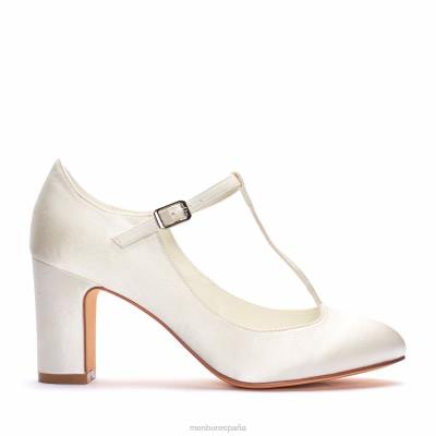 Menbur mujer lidia 204L2377 zapato de novia blanco