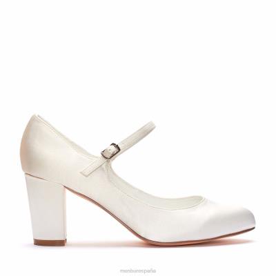 Menbur mujer lorena 204L2255 zapato de novia blanco