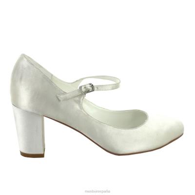 Menbur mujer lorena 204L2255 zapato de novia blanco