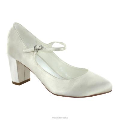 Menbur mujer lorena 204L2255 zapato de novia blanco