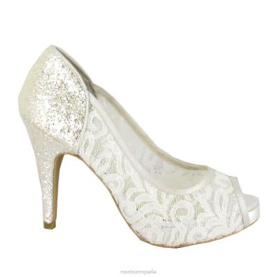 Menbur mujer lotti 204L2285 zapato de novia blanco