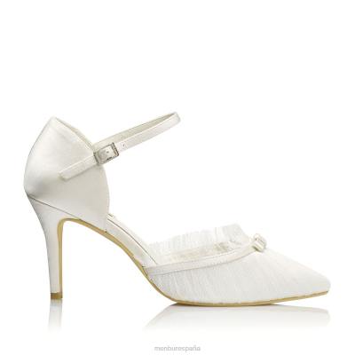 Menbur mujer mariel 204L2302 zapato de novia blanco