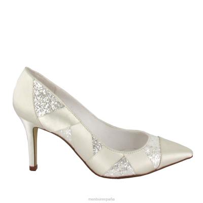 Menbur mujer marta 204L2360 zapato de novia blanco