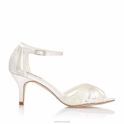 Menbur mujer milena 204L2376 zapato de novia blanco