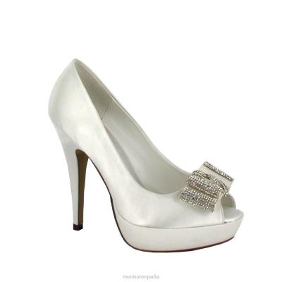 Menbur mujer montse 204L2327 zapato de novia blanco