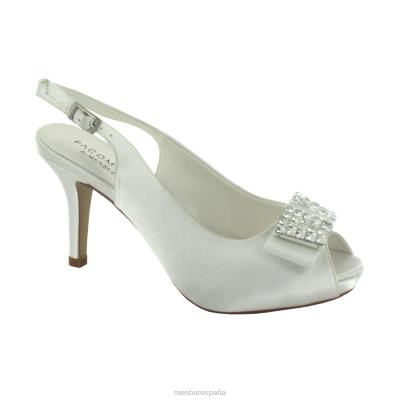 Menbur mujer noelia 204L2295 zapato de novia blanco