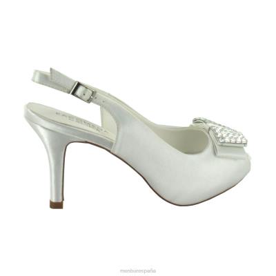 Menbur mujer noelia 204L2295 zapato de novia blanco