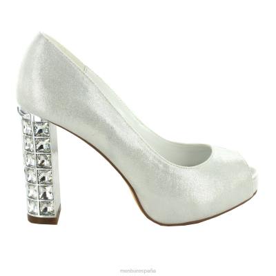 Menbur mujer pamela 204L2232 zapato de novia blanco