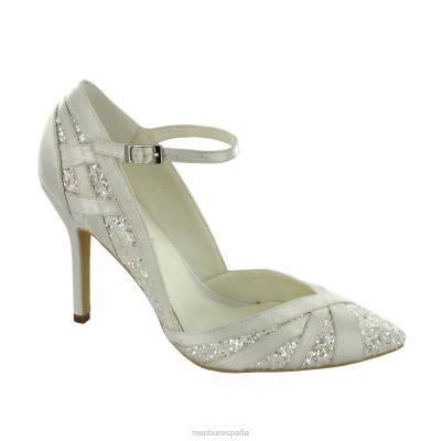 Menbur mujer paulina 204L2235 zapato de novia blanco