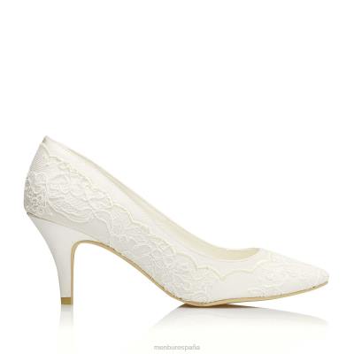 Menbur mujer petra 204L2303 zapato de novia blanco