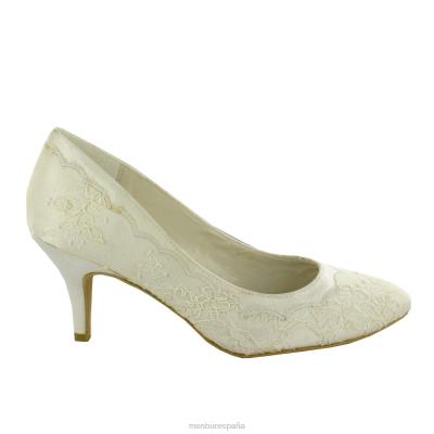 Menbur mujer petra 204L2303 zapato de novia blanco