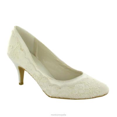 Menbur mujer petra 204L2303 zapato de novia blanco