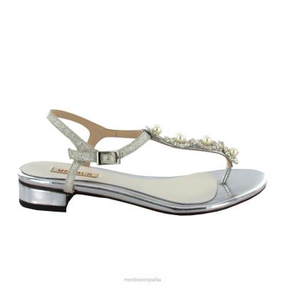 Menbur mujer prunella 204L2248 zapato de novia blanco