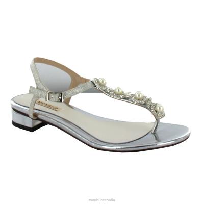 Menbur mujer prunella 204L2248 zapato de novia blanco