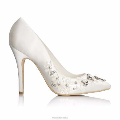 Menbur mujer rosalinda 204L2314 zapato de novia blanco