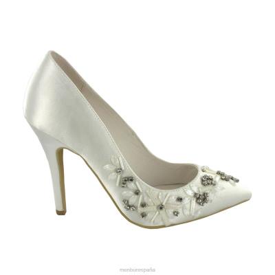 Menbur mujer rosalinda 204L2314 zapato de novia blanco