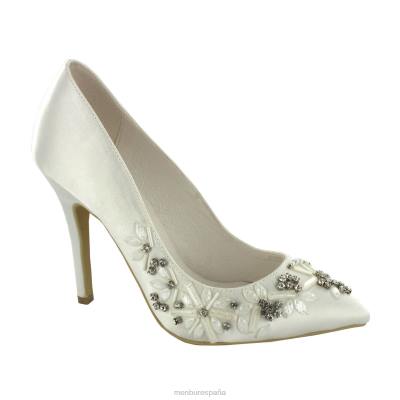 Menbur mujer rosalinda 204L2314 zapato de novia blanco