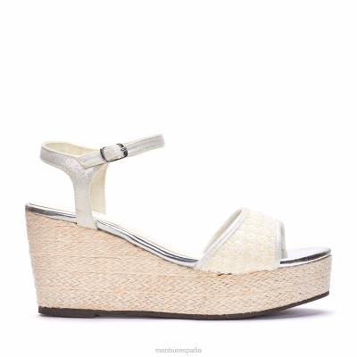 Menbur mujer sarama 204L2467 zapato de novia blanco