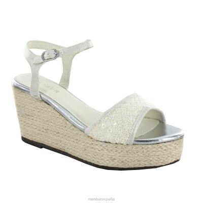 Menbur mujer sarama 204L2467 zapato de novia blanco