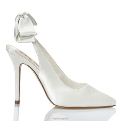 Menbur mujer siam 204L2421 zapato de novia blanco