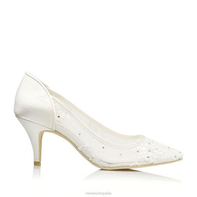 Menbur mujer soraya 204L2305 zapato de novia blanco