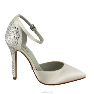 Menbur mujer tina 204L2357 zapato de novia blanco