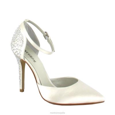 Menbur mujer tina 204L2357 zapato de novia blanco