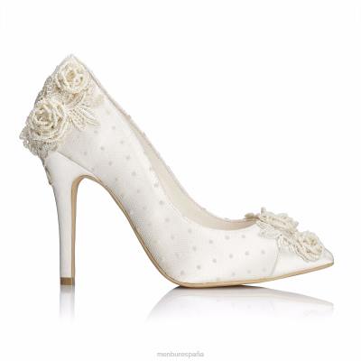 Menbur mujer valeria 204L2277 zapato de novia blanco