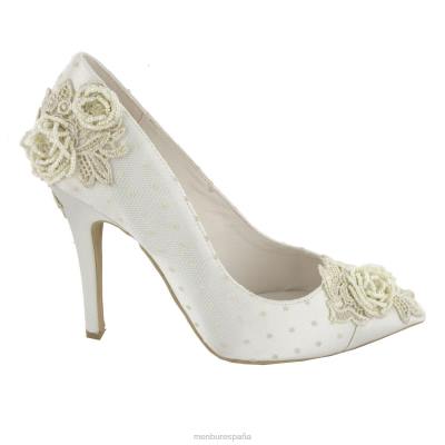 Menbur mujer valeria 204L2277 zapato de novia blanco