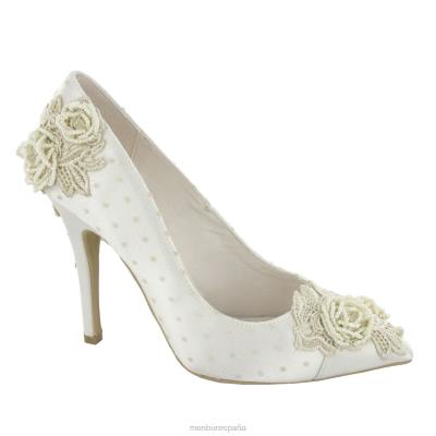 Menbur mujer valeria 204L2277 zapato de novia blanco