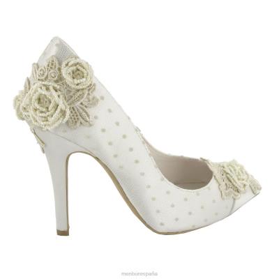 Menbur mujer valeria 204L2277 zapato de novia blanco