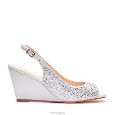 Menbur mujer zaida 204L2222 zapato de novia blanco