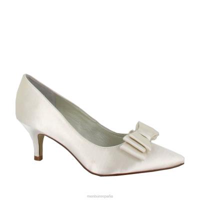 Menbur mujer zoé 204L2304 zapato de novia blanco