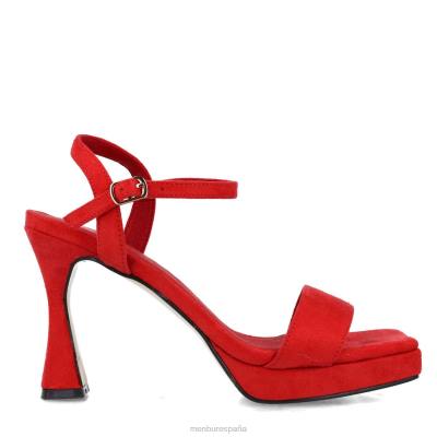 Menbur mujer Virgo 204L2536 sandalias rojo