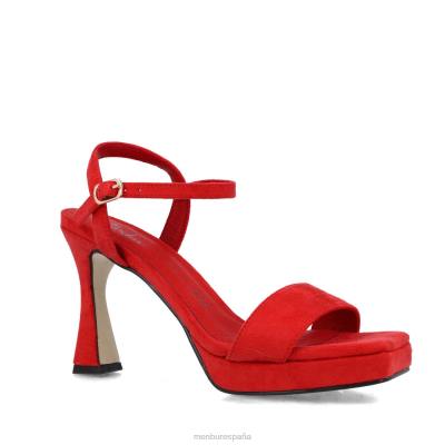 Menbur mujer Virgo 204L2536 sandalias rojo