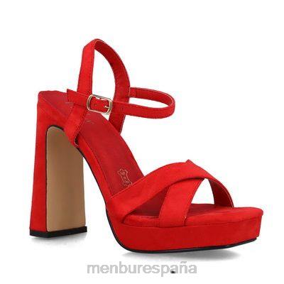 Menbur mujer Virgo 204L2637 sandalias rojo