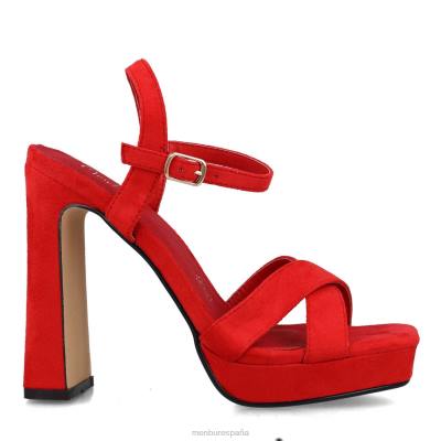 Menbur mujer Virgo 204L2643 sandalias rojo