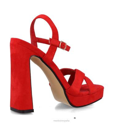 Menbur mujer Virgo 204L2643 sandalias rojo