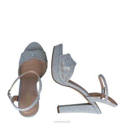 Menbur mujer apus 204L2566 sandalias plata