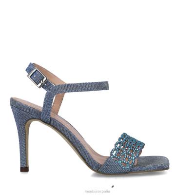 Menbur mujer auriga 204L2691 sandalias azul medio