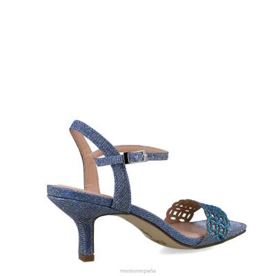 Menbur mujer auriga 204L2839 sandalias azul medio