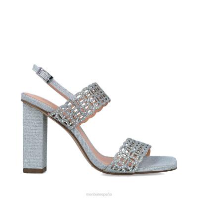 Menbur mujer auriga 204L2849 sandalias plata