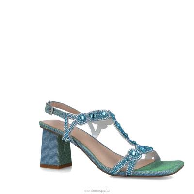 Menbur mujer camelopardalis 204L2591 sandalias azul medio