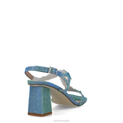 Menbur mujer camelopardalis 204L2591 sandalias azul medio