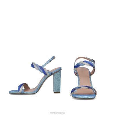 Menbur mujer capella 204L2882 sandalias azul medio